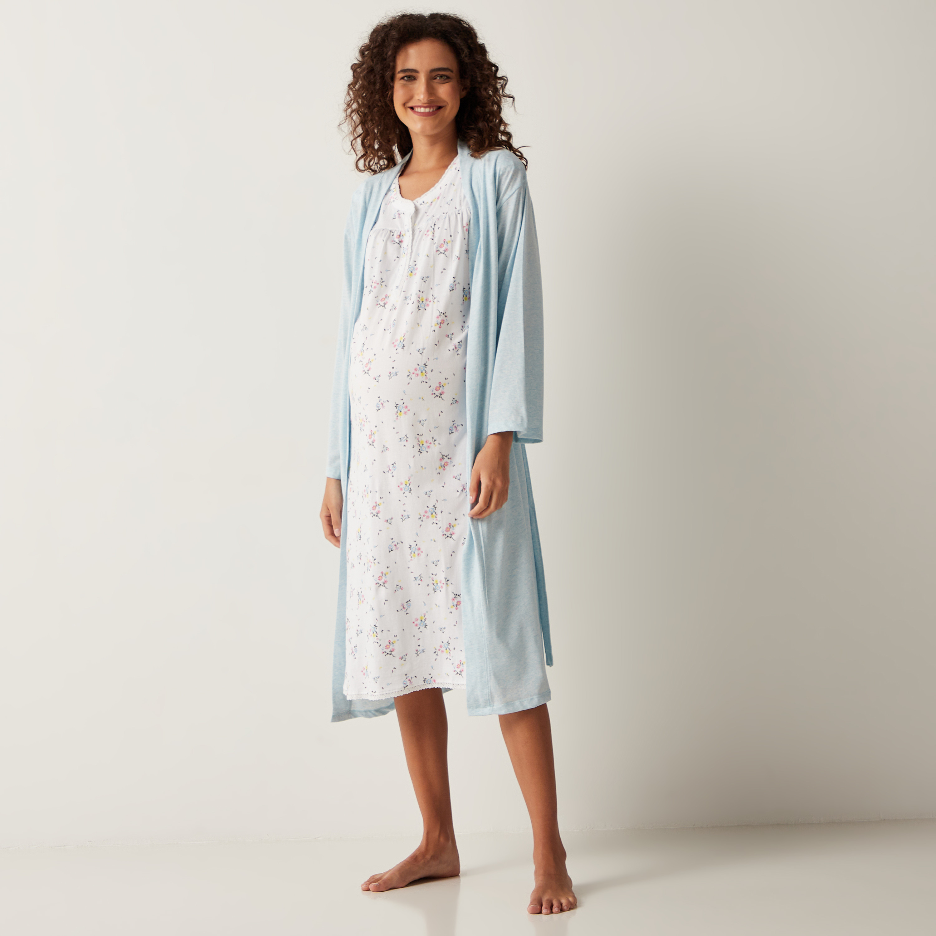 Ekouaer Nursing Gown 3 in 1 Delivery/Labor/Nursing Nightgown Women Maternity  Hospital Gown Zipper Breastfeeding Sleepwear | Sleepwear women, Nightgowns  for women, Hospital gowns maternity